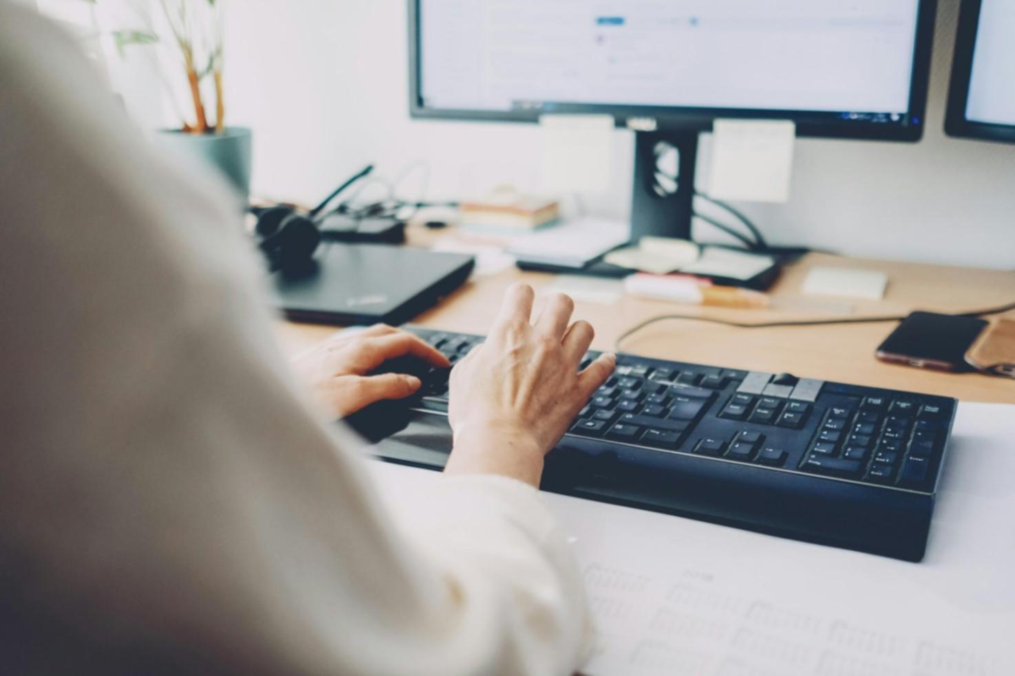 Professional financial consulting environment showcasing modern workspace